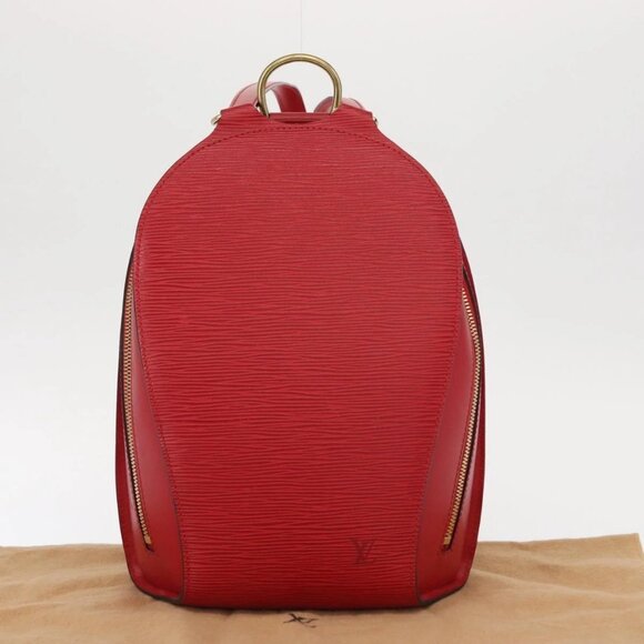 LOUIS VUITTON Epi Mabillon Backpack Castilian Red M52237 LV Auth 155376 main image 11